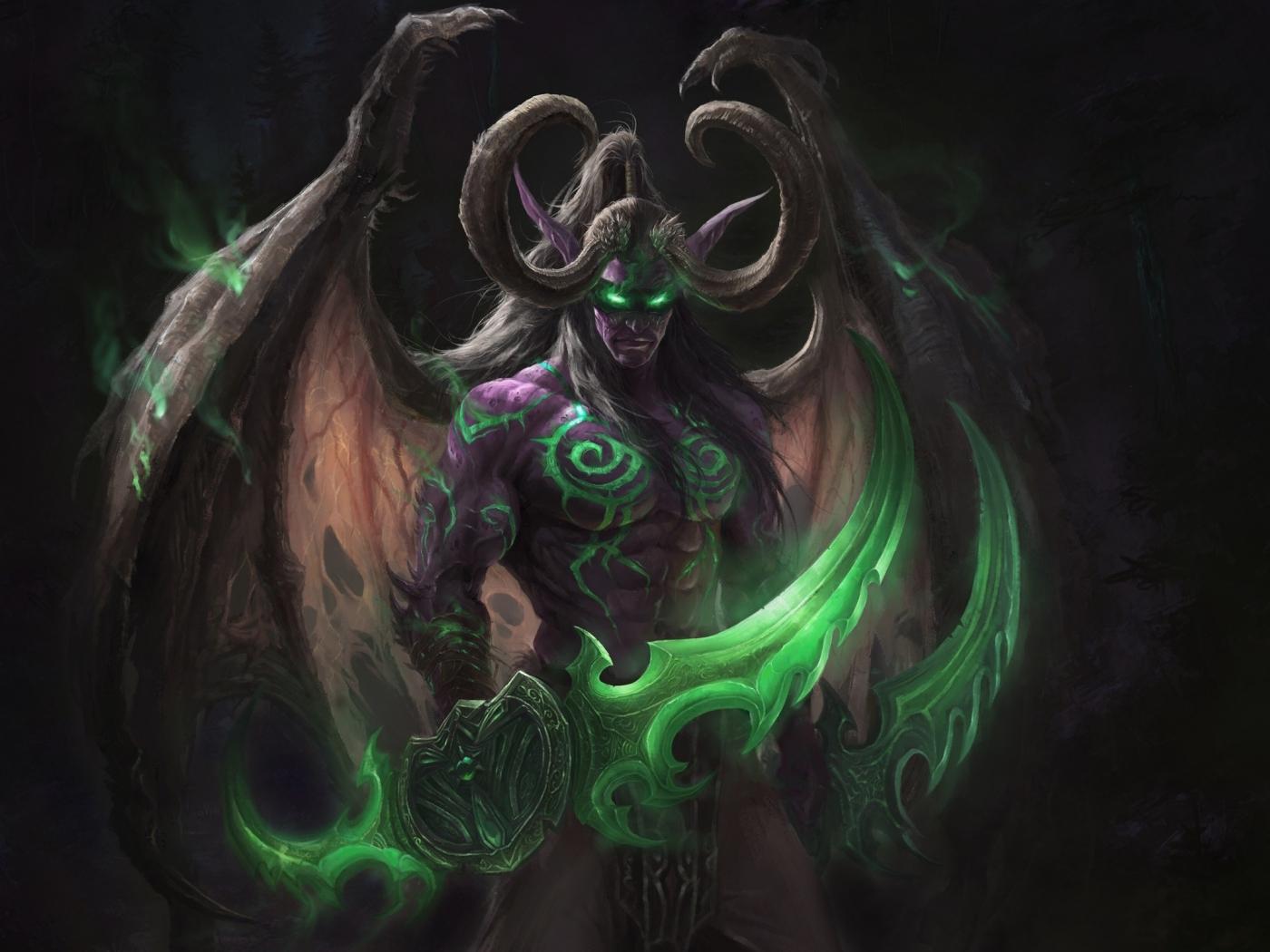 1400x1050 Download 1400x1050 wallpaper night elves, world of warcraft, art, standard 4: fullscreen, 1400x1050 HD image, background, 19449