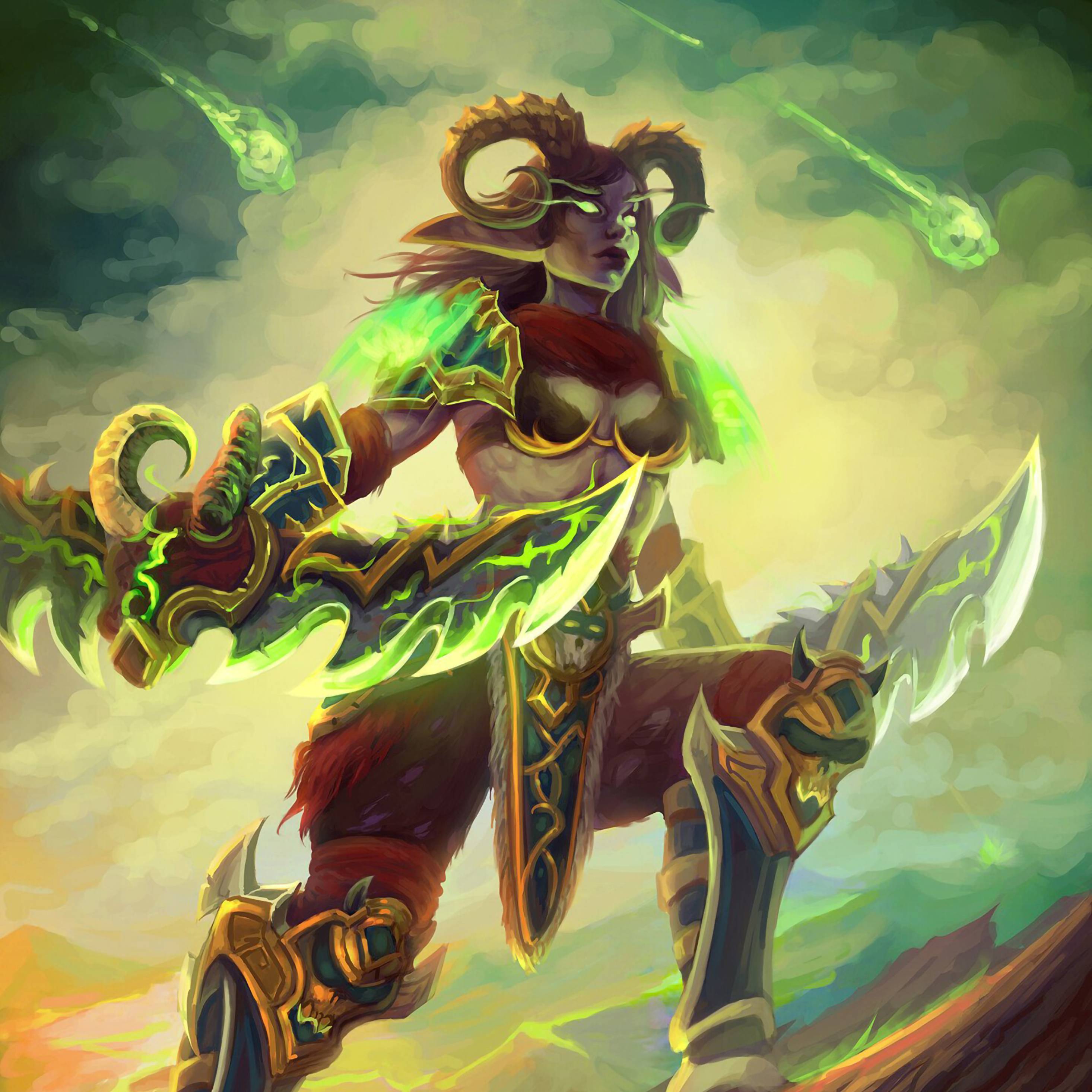2932x2932 Demon Hunters Art Warcraft iPad Pro Retina Display Wallpaper, HD Games 4K Wallpaper, Image, Photo and Background
