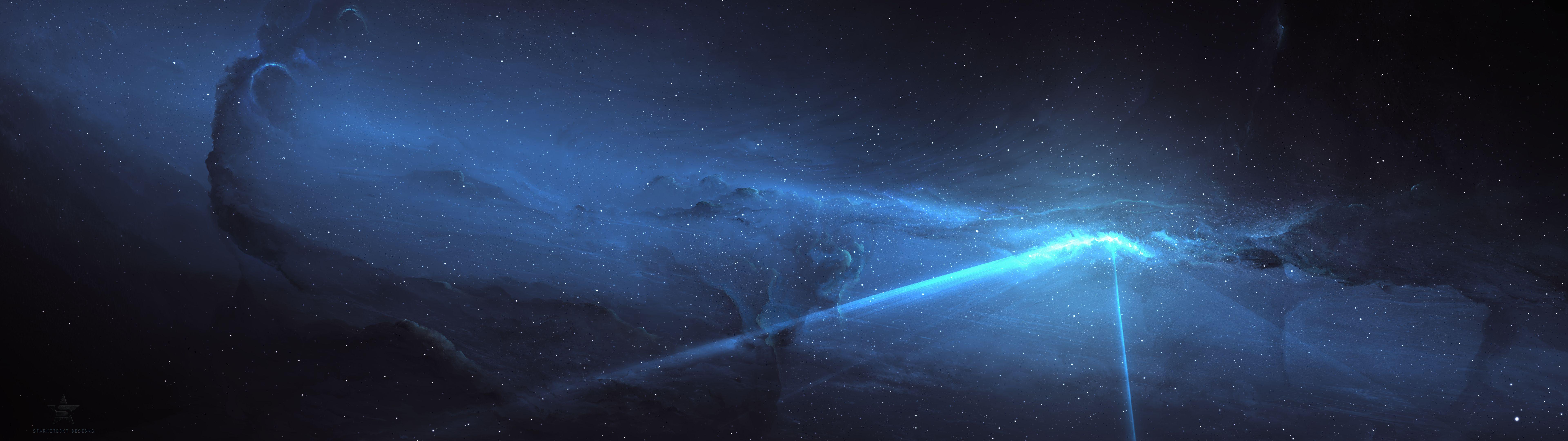 7680x2160 New Ultra HD 8k Dual Monitor Wallpaper Space