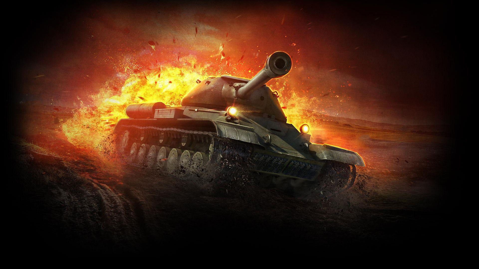 1920x1080 World Of Tanks Heavy Tank IS 4 Explosion Wallpaper 1920x1080 HD