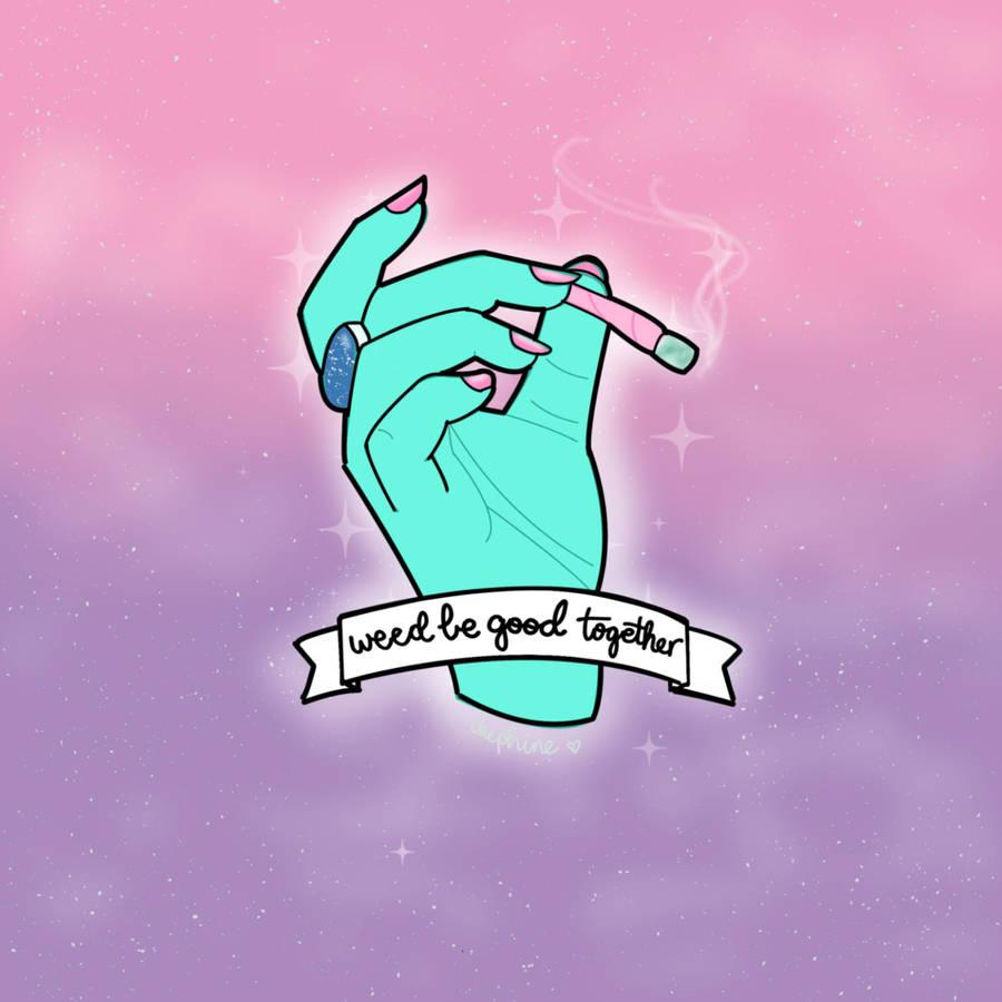 900x900 Download Baddie Smoking Weed Wallpaper