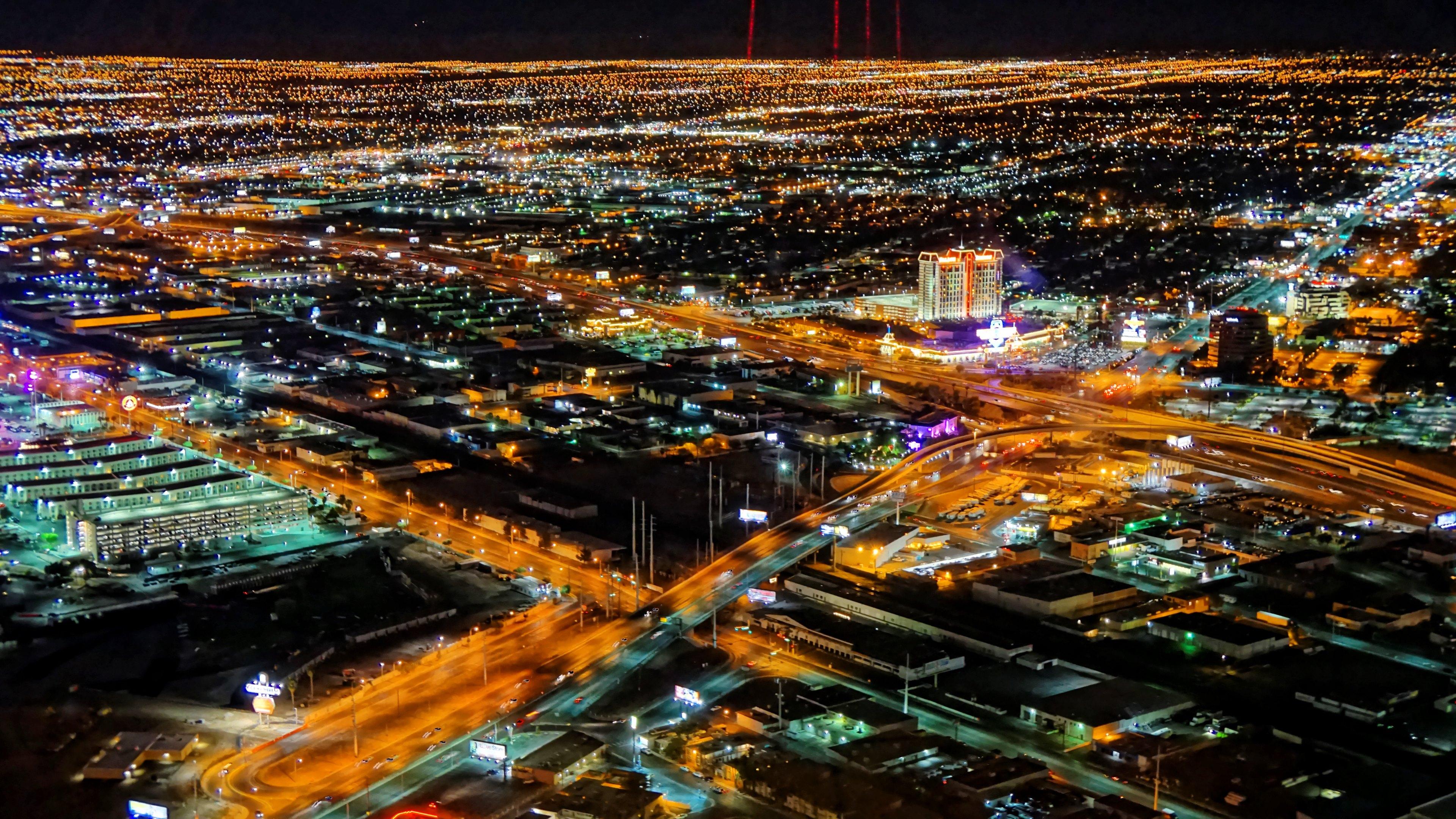 3840x2160 Las Vegas Night View HD wallpaper