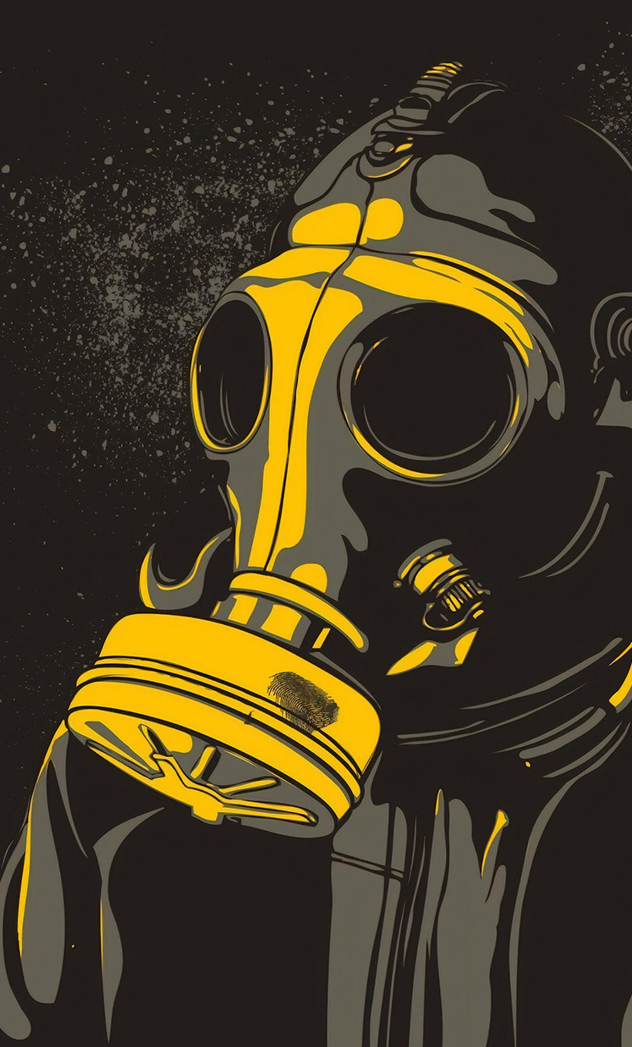 1280x2120 Gas Mask Guy iPhone HD 4k Wallpaper, Image, Background, Photo and Picture