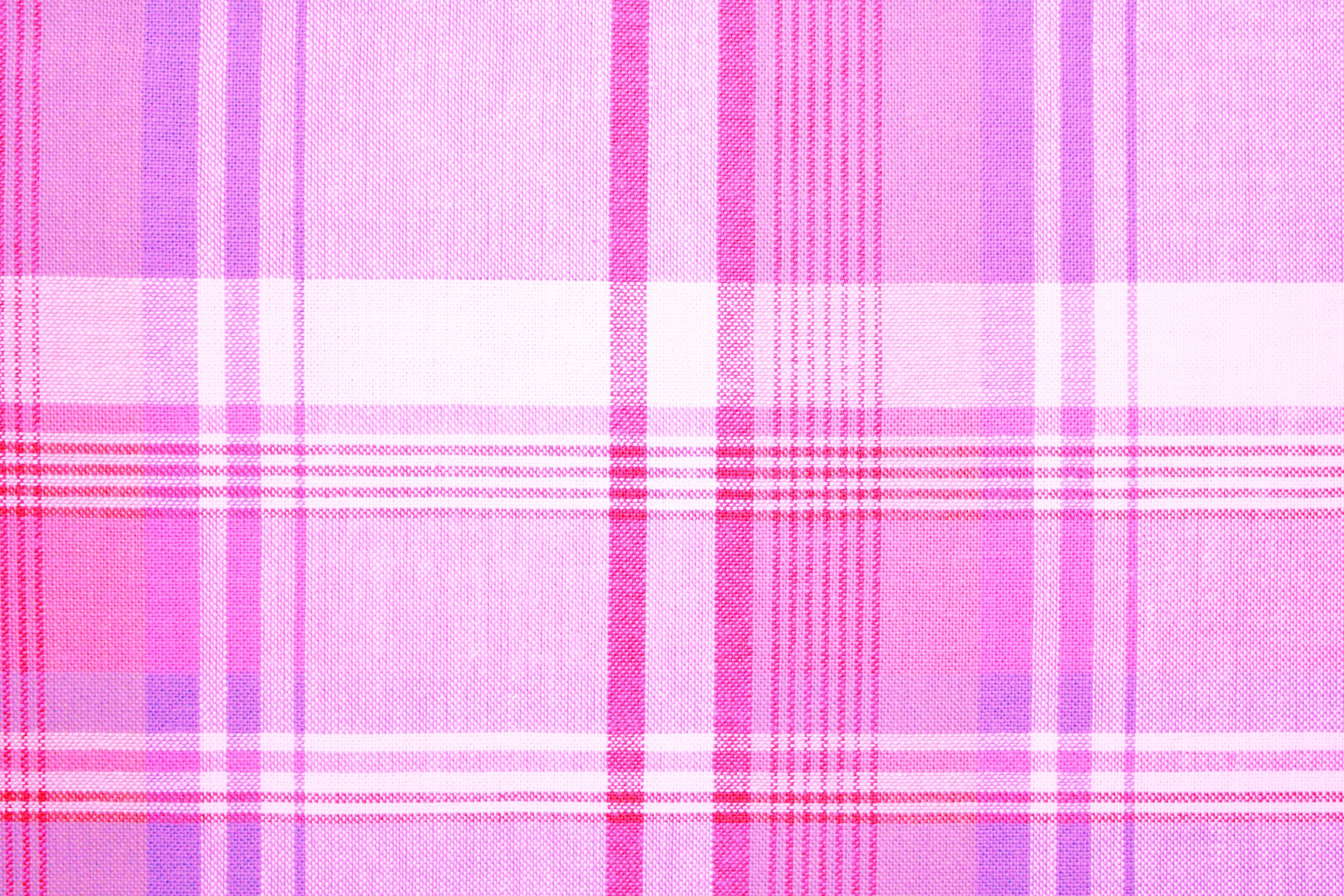 3888x2592 Pink and Purple Plaid Fabric Texture