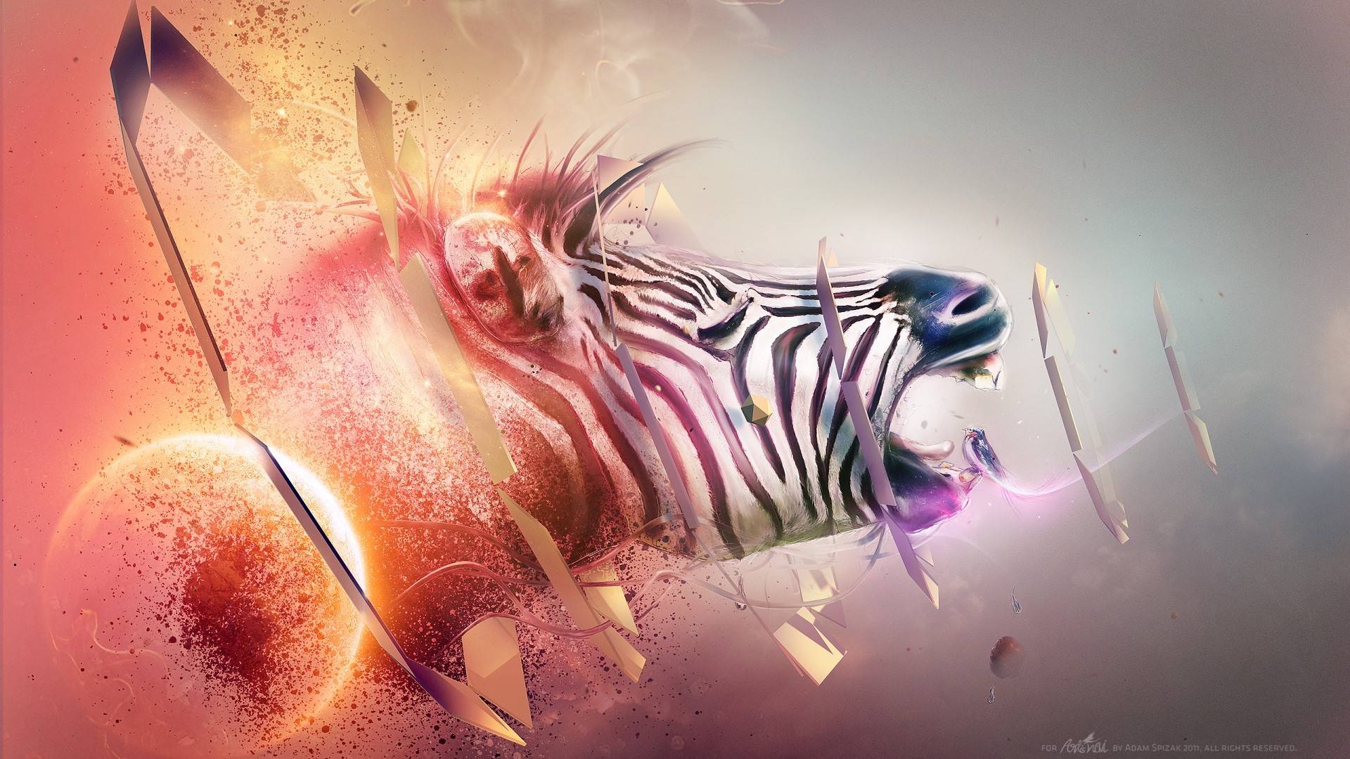 1920x1080 Abstract Animal Wallpaper