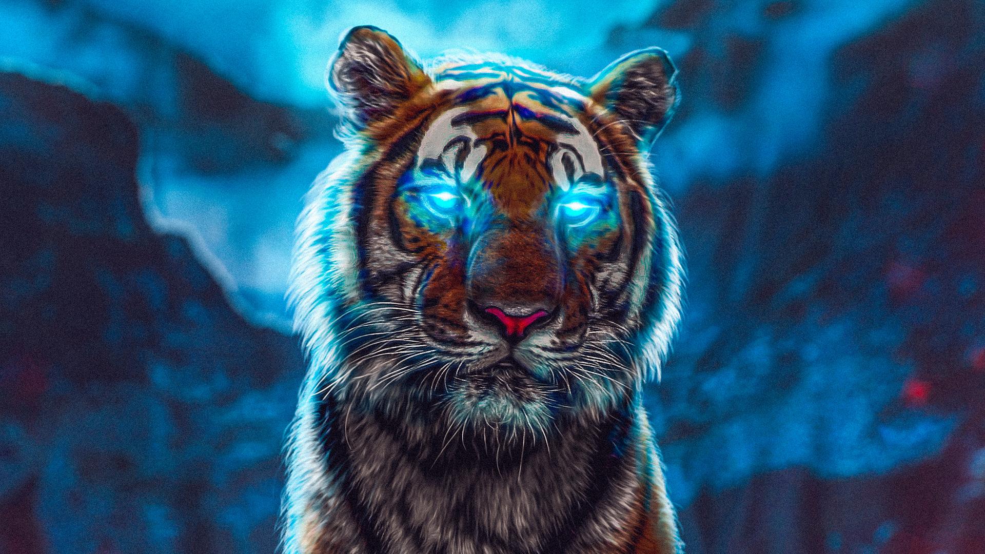 Tiger Roar Art 4K Wallpaper iPhone HD Phone #6131k