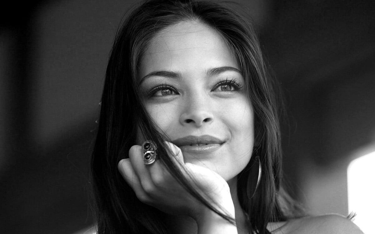 1200x750 Kristin Kreuk, Emotions, Black And White wallpaper. Download Free wallpaper