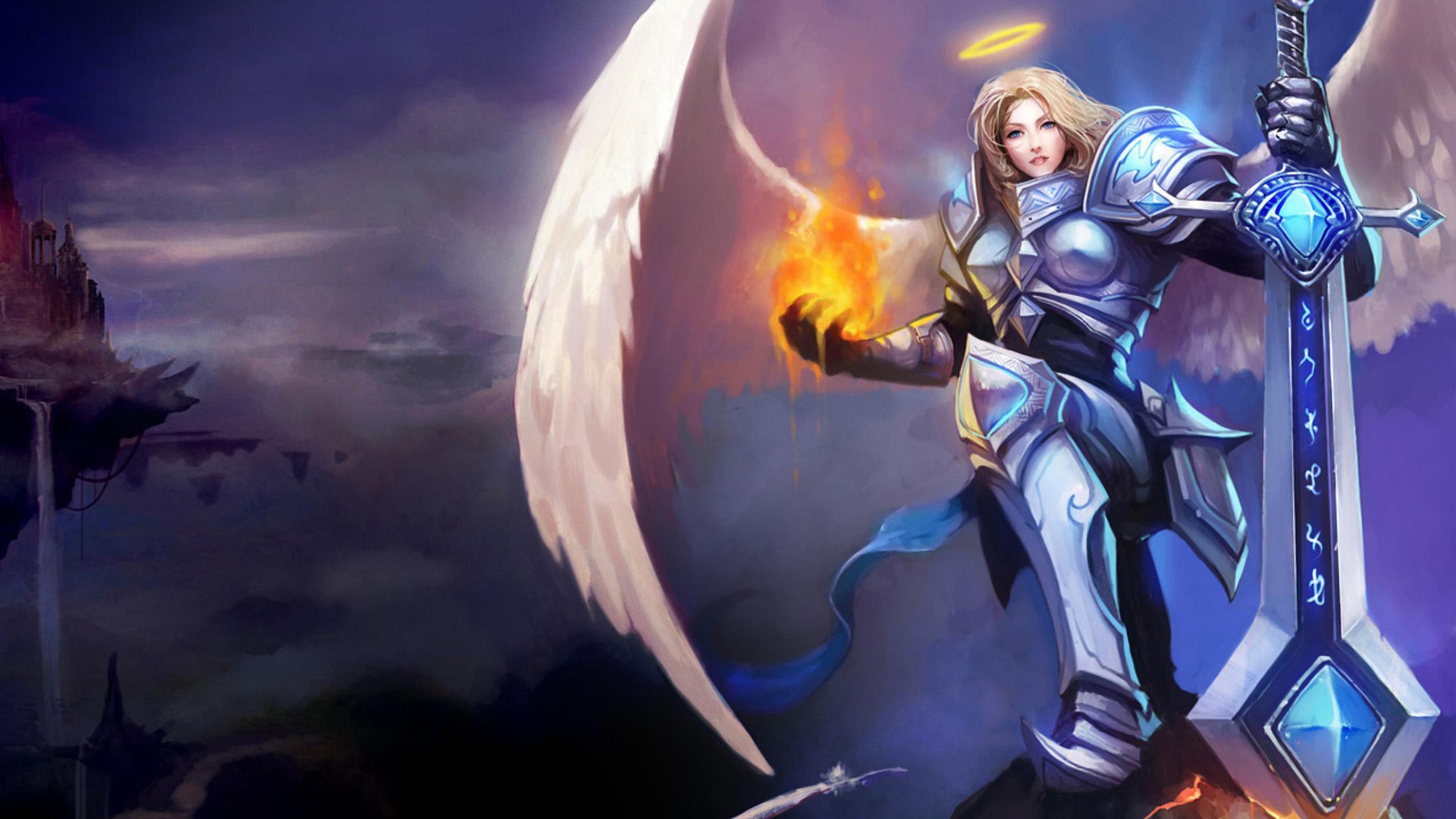 2560x1440 Kayle Angel Magic Heroes League Of Legends Desktop HD Wallpaper 2560x1440 :