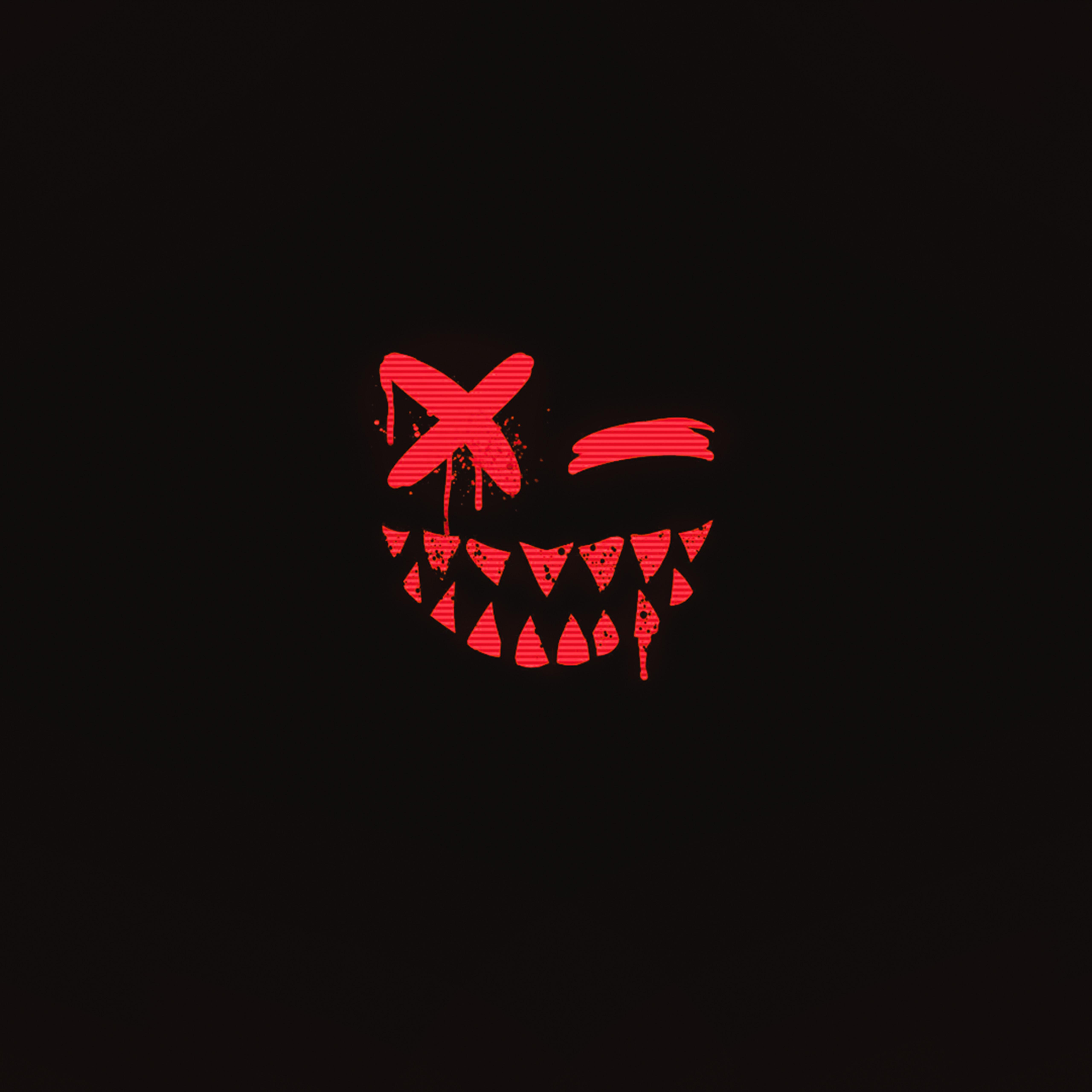 5120x5120 Art Smile Dark Horror Face Simple Wallpaper