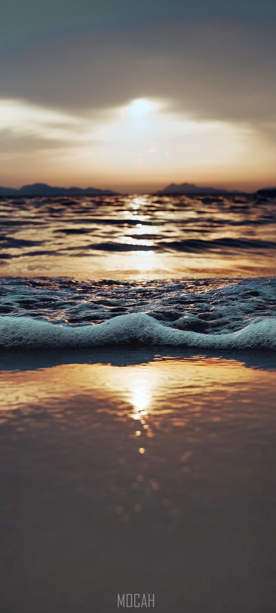 1080x2400 Sunset, Sunrise, Horizon, Afterglow, Nature, Oppo Reno 2 background, 1080x2400. Mocah HD Wallpaper