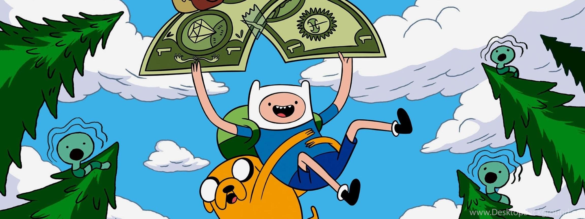 2304x864 Dual Monitor Resolution Adventure Time With Finn And Jake. Desktop Background