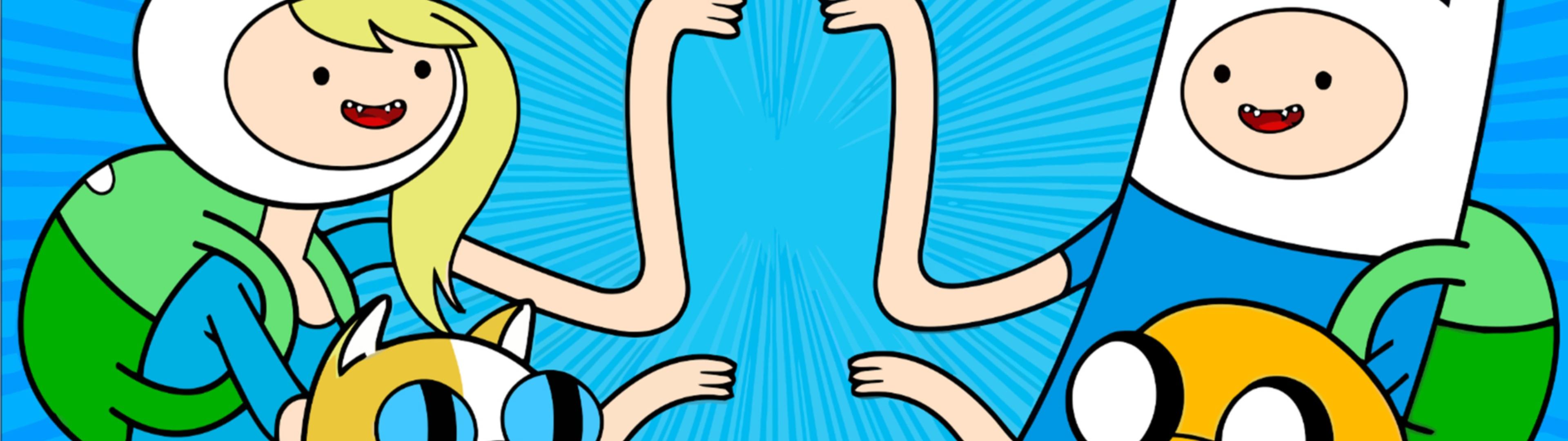 3840x1080 Adventure Time with Finn and Jake, Finn the Human, Jake the Dog Wallpaper /