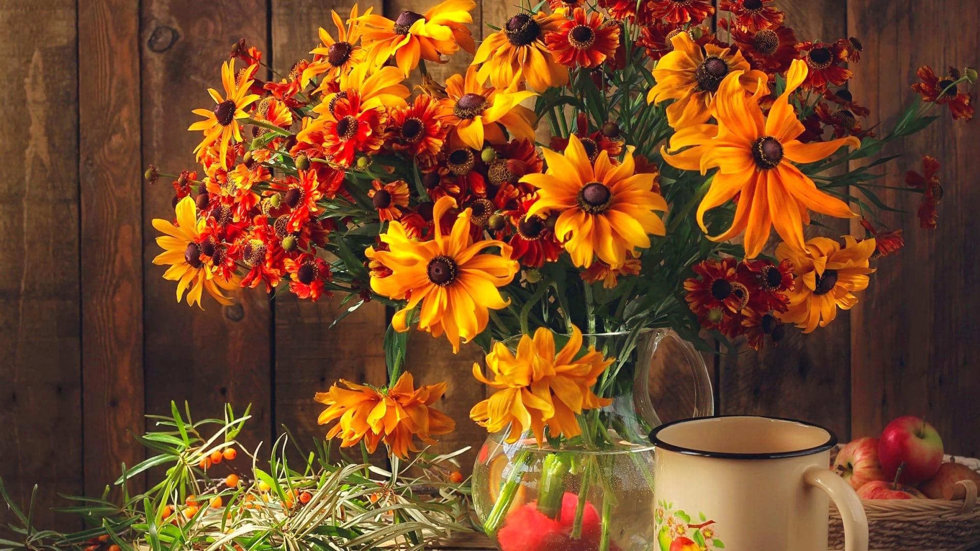 1920x1080 Fall Flowers Wallpaper Free Fall Flowers Background