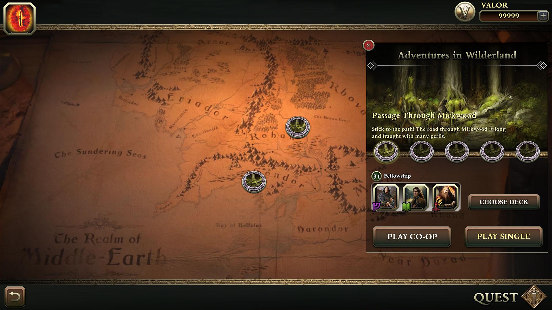1920x1080 Lord Of The Rings Adventure Card Game Map