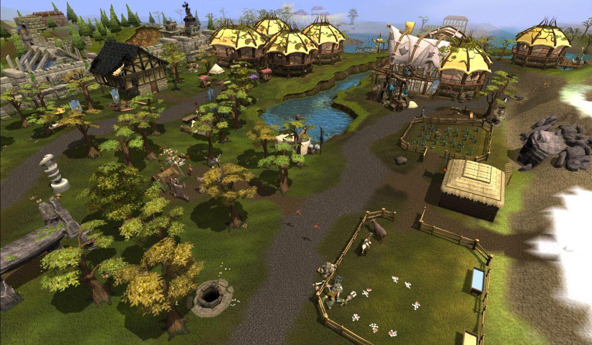 1202x700 RUNESCAPE fantasy adventure map village building wallpaperx1108