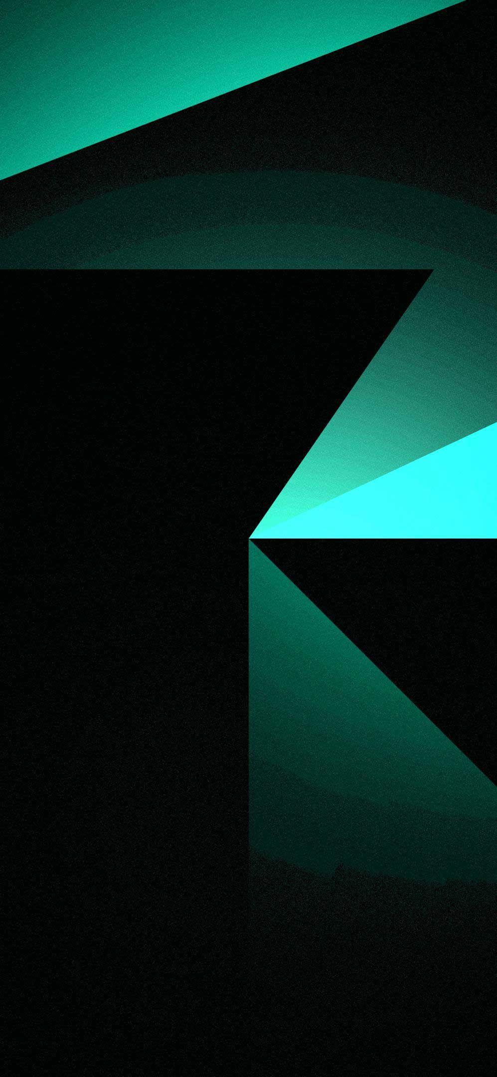 997x2160 iPhone Wallpaper Geometric shapes dark background black green gradient HD k. Geometric wallpaper iphone, iPhone wallpaper vintage quotes, Simple iphone wallpaper