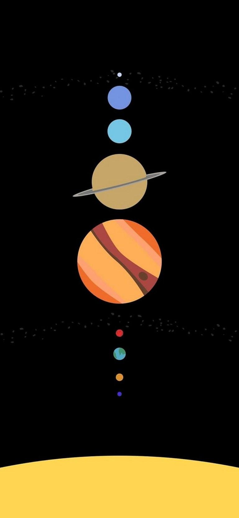768x1664 Full HD Minimalist Space Wallpaper iPhone 12 Pro 1080×2340