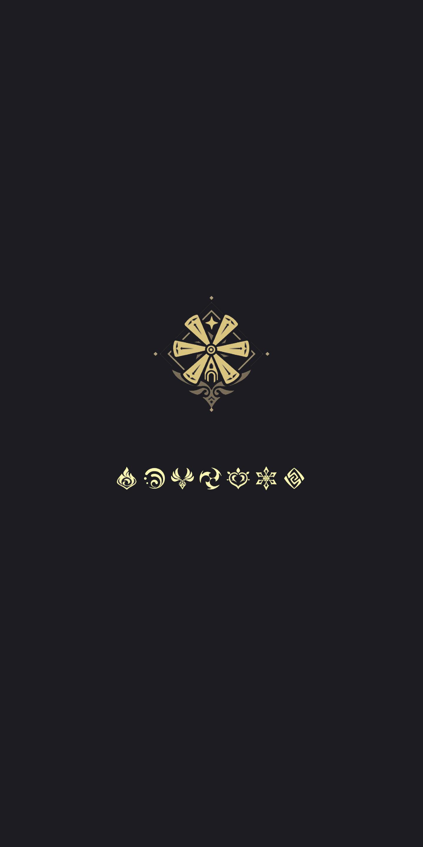 1440x2880 So I Took The Minimalist Wallpaper Someone Posted The Other Day And Made A Mobile Version. : R Genshin_Impact
