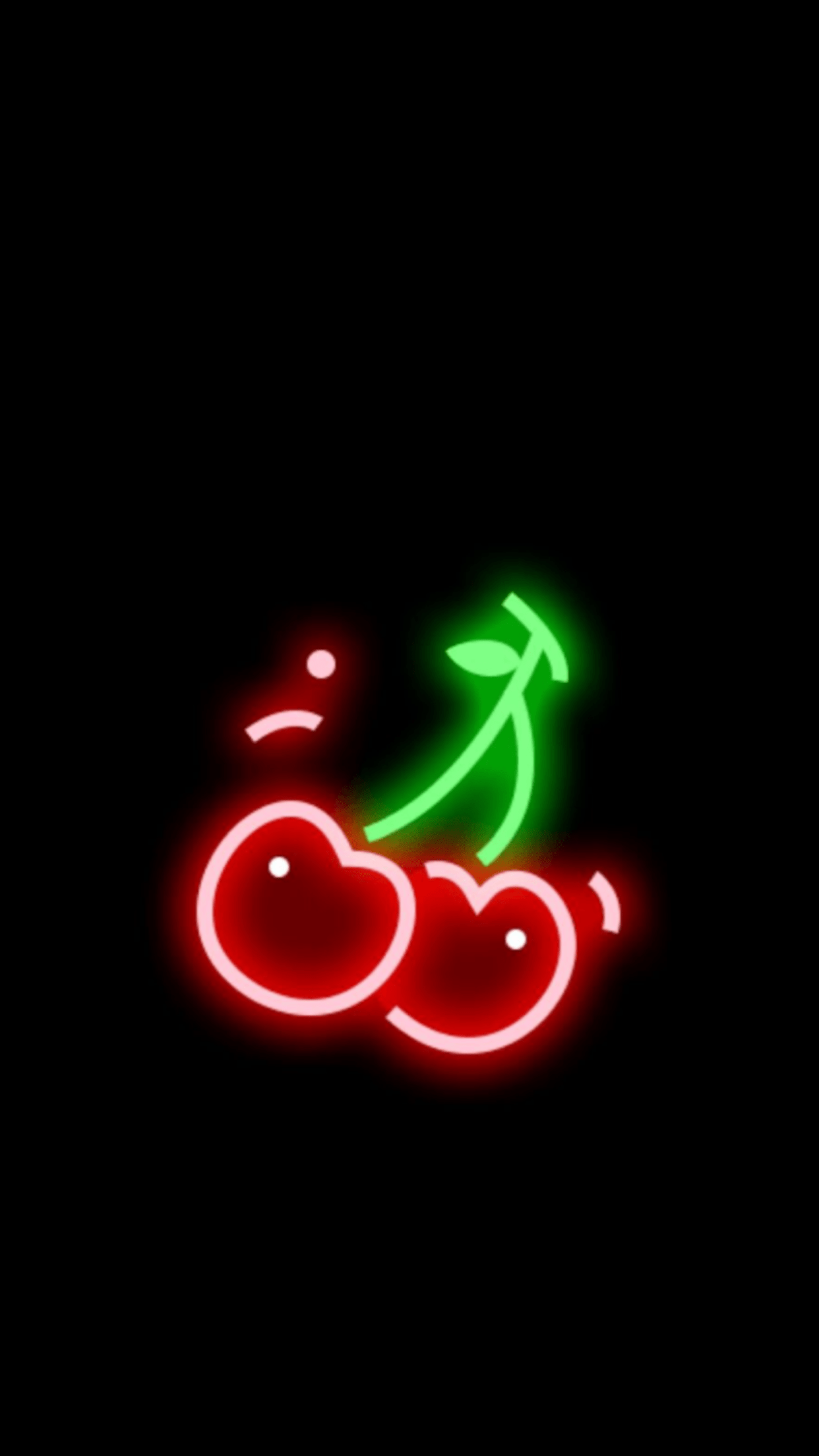 1242x2208 Black Aesthetic Neon Wallpaper