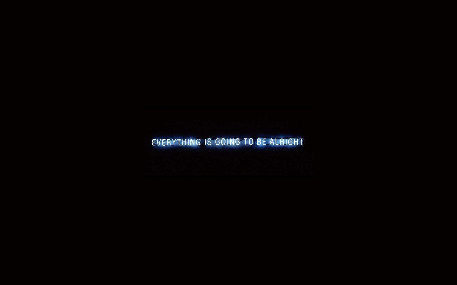 1920x1200 quote neon minimalism black background wallpaper
