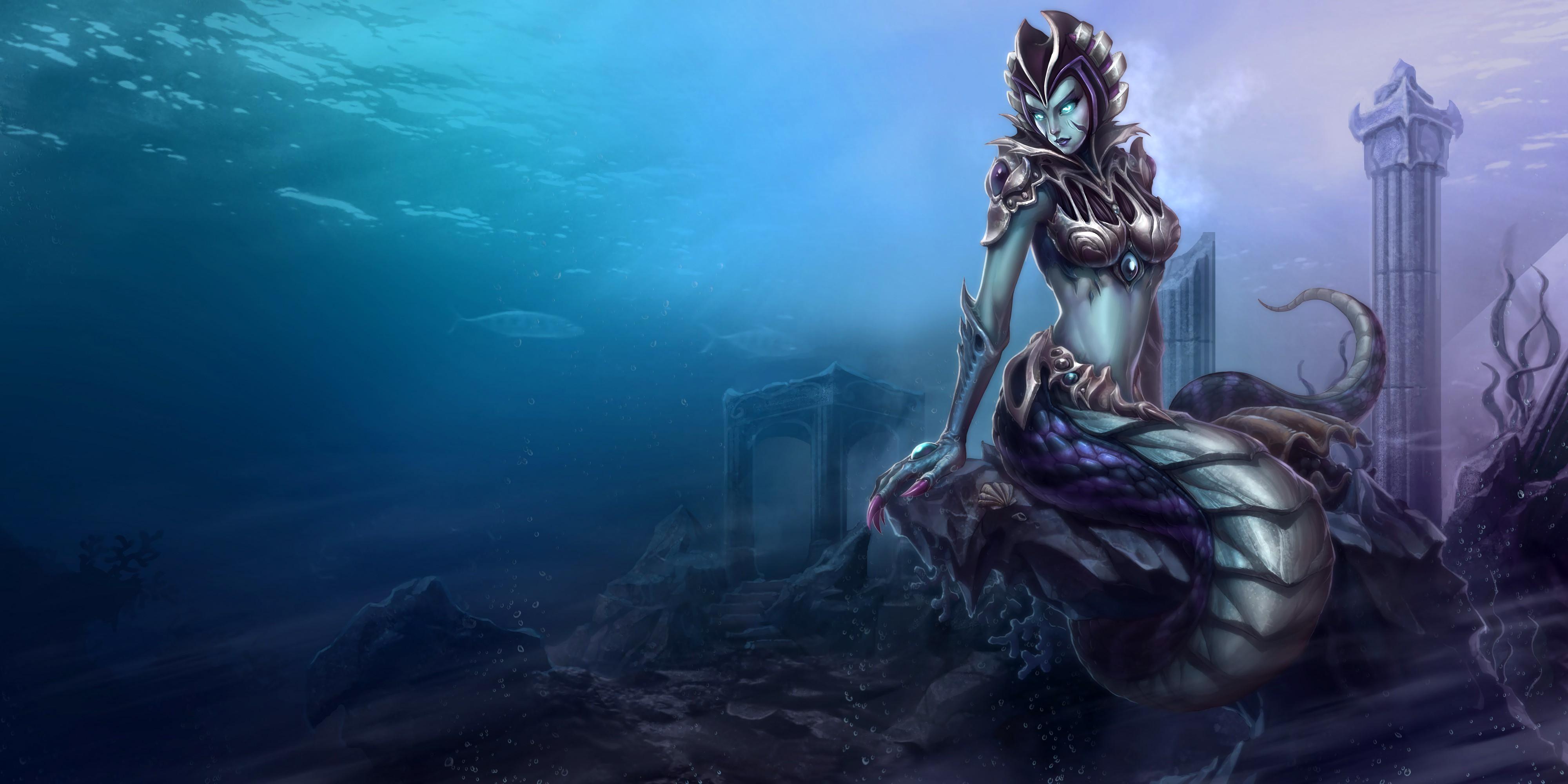 4000x2000 Siren Cassiopeia. Wallpaper & Fan Arts. League Of Legends