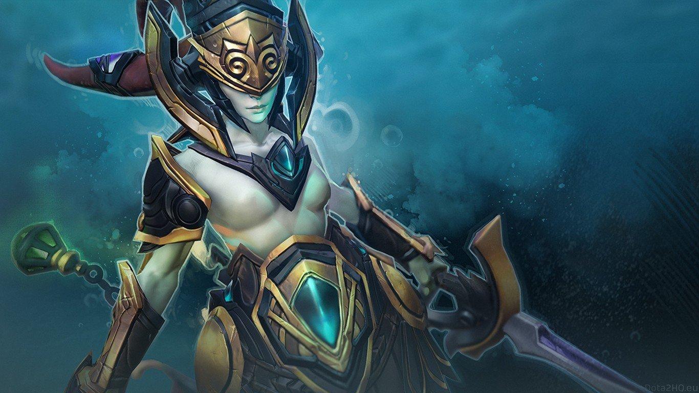 1366x768 Dota, Defense of the ancient, Naga Siren Wallpaper HD / Desktop and Mobile Background