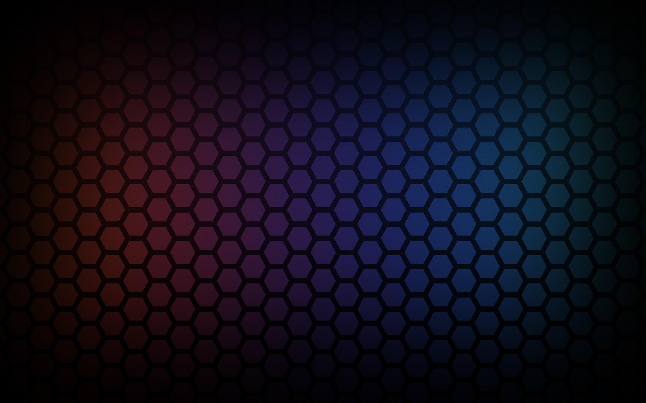 2560x1600 Wallpaper black honeycomb graphic wallpaper, hexagon, colorful, pattern • Wallpaper For You HD Wallpaper For Desktop & Mobile