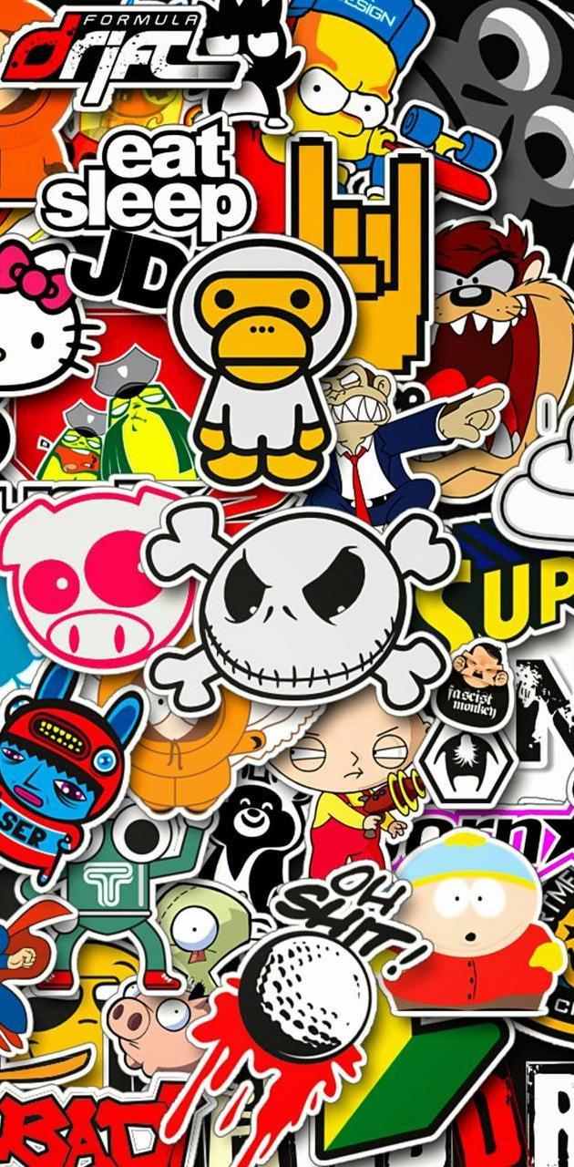 Sticker Bomb Phone Wallpapers Top Free Sticker Bomb Phone Backgrounds