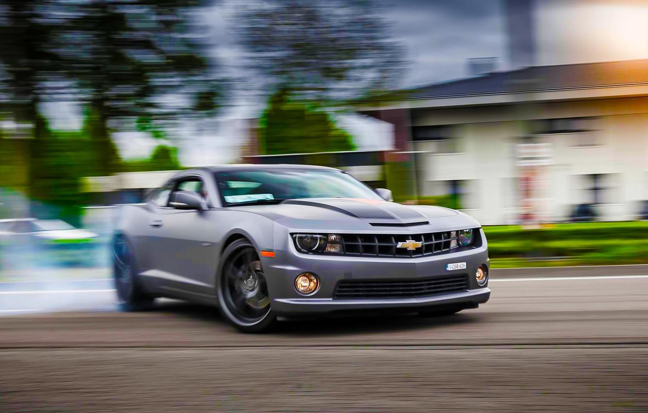 1332x850 Wallpaper Chevrolet, Muscle, Camaro, Car, Sun, Skid, Drifting image for desktop, section chevrolet