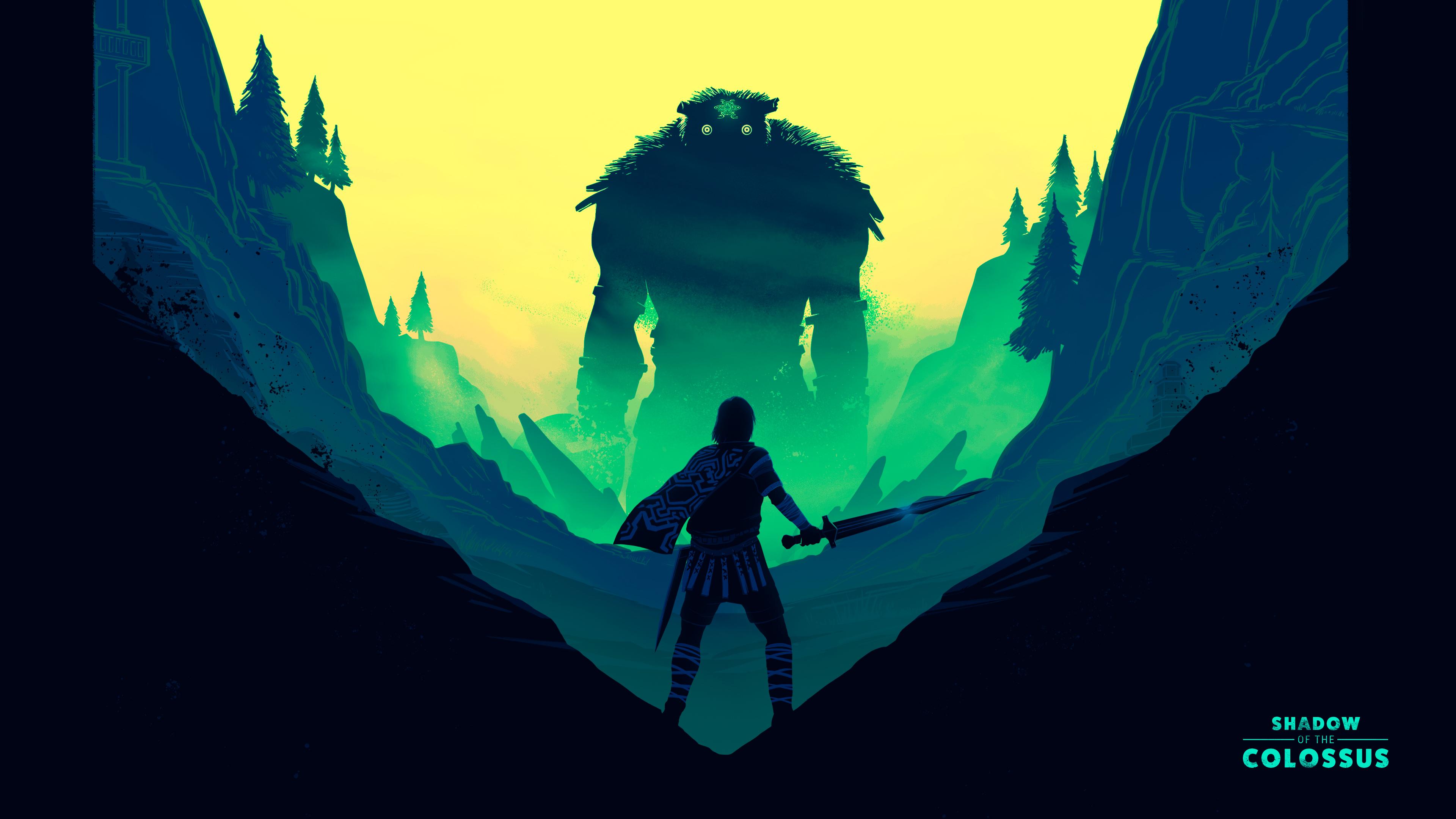 3840x2160 Wallpaper 4k Shadow Of The Colossus Fan Art Illustration 4k Wallpaper