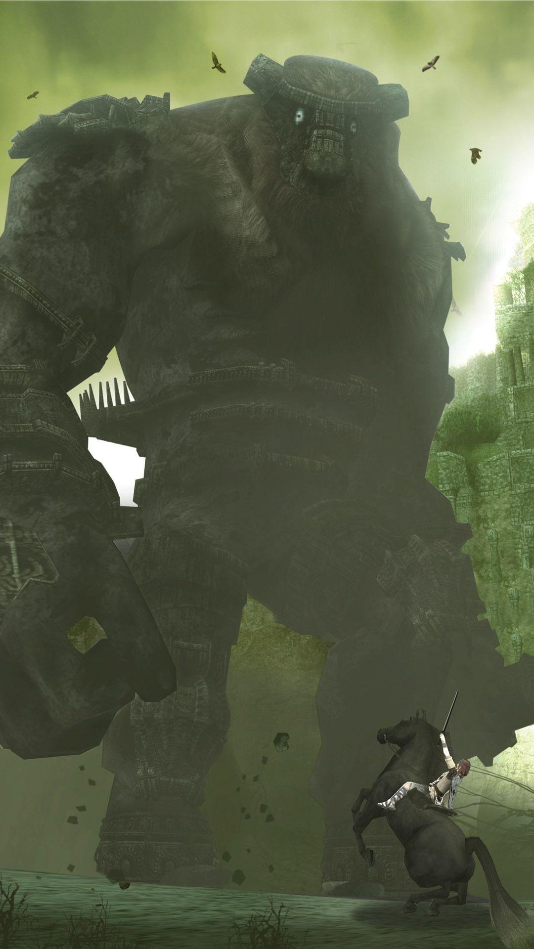 1080x1920 shadow of the colossus wallpaper, action adventure game, hulk, illustration, art, screenshot