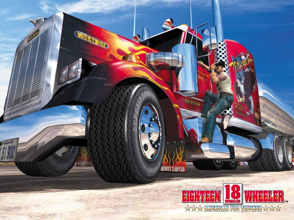 1024x768 bike car Big Truck