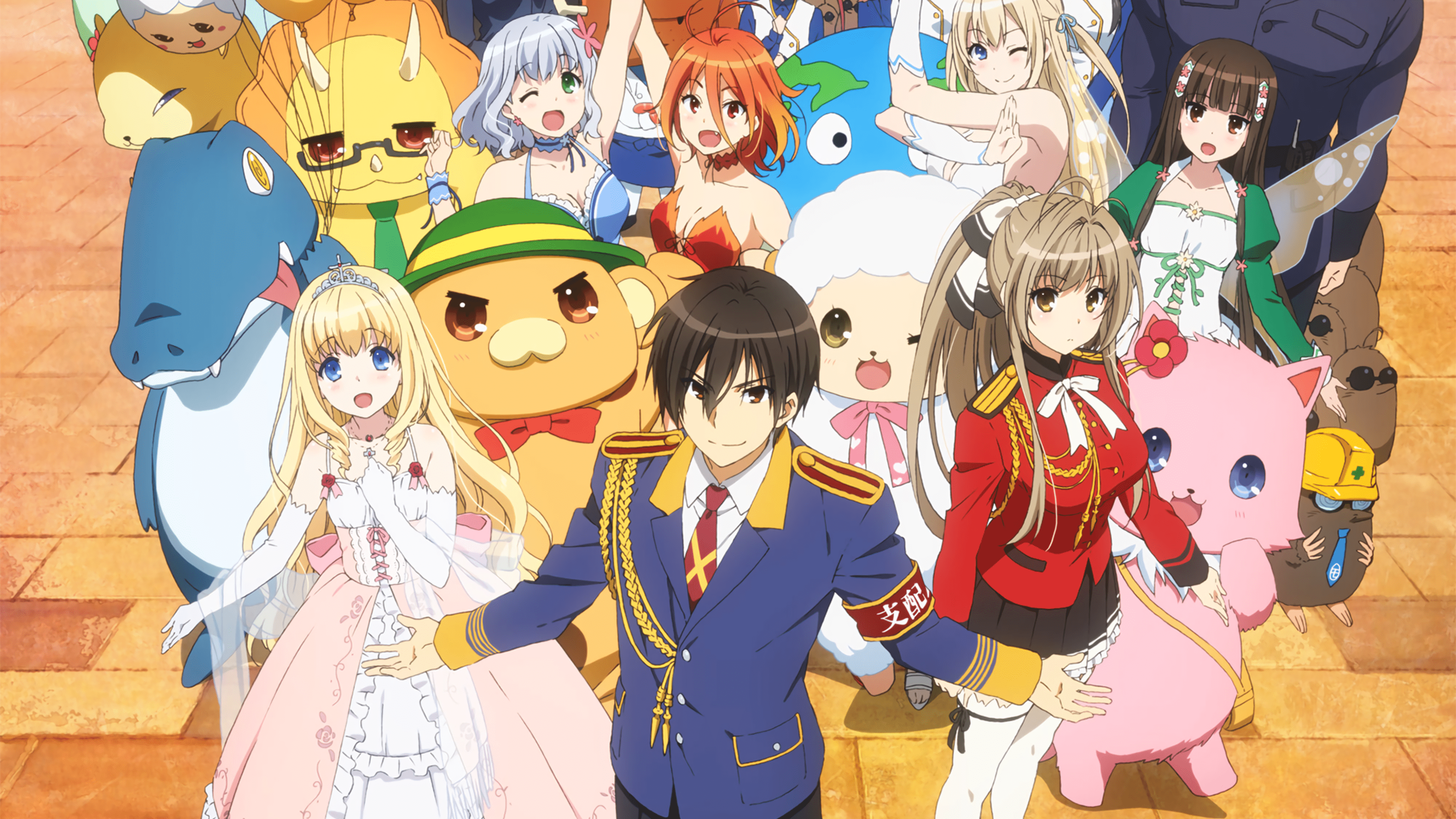 3840x2160 Download 3840x2160 Amagi Brilliant Park, Seiya Kanie, Isuzu Sento, Latifa Fleuranza Wallpaper for UHD TV