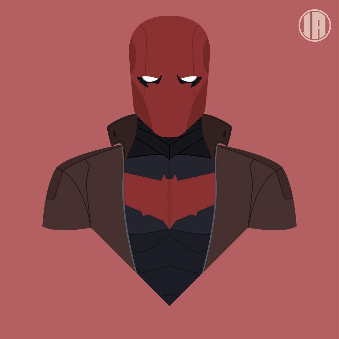 1080x1080 Red Hood Flat Design