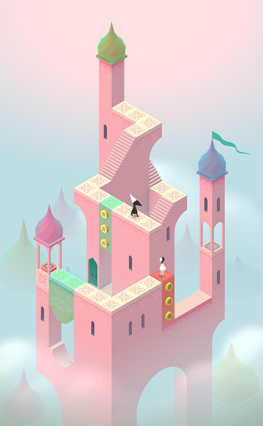 900x1454 Monument Valley Game Wallpaper