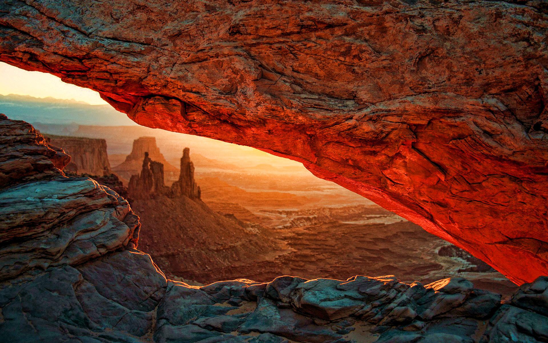 1920x1200 Download wallpaper Monument Valley, sunset, rocks, Utah, USA, american landmarks, Monument Valley Tribal Park, canyon, America, beautiful nature for desktop with resolution 1920x1200. High Quality HD picture wallpaper