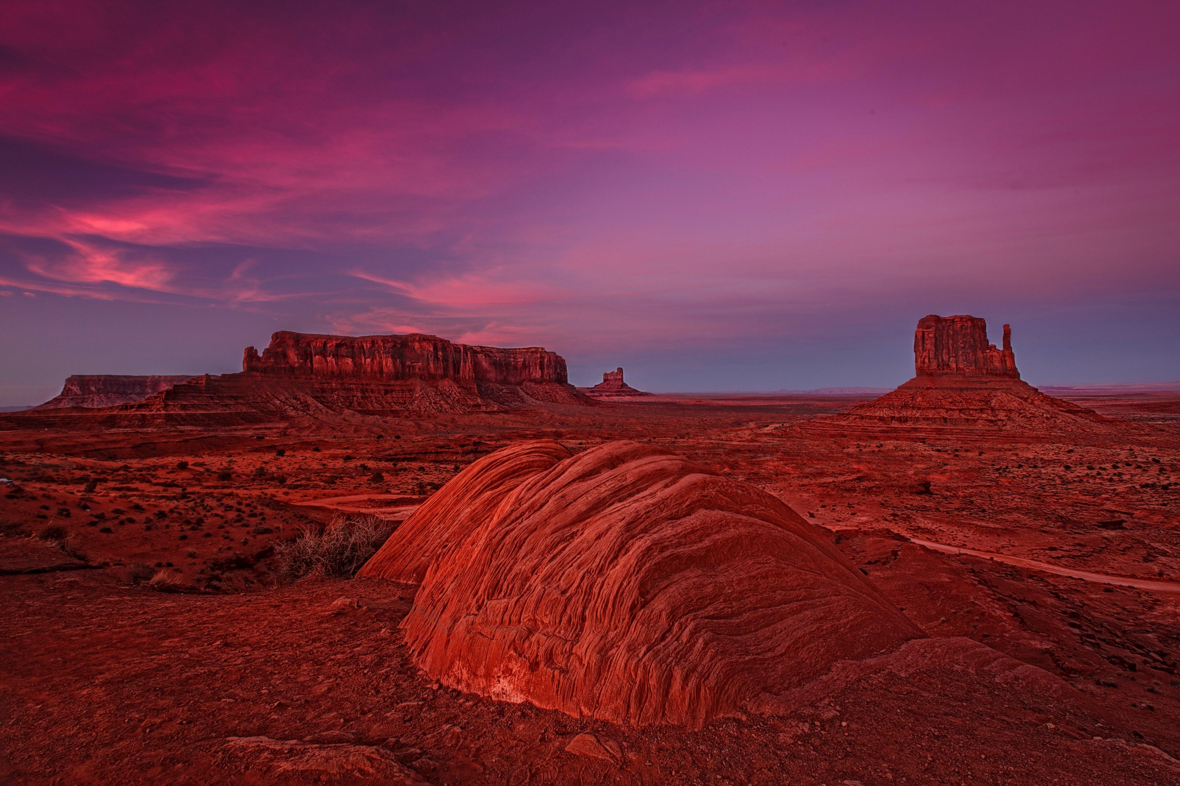 3840x2560 Wallpaper / monument valley at sunset 4k wallpaper