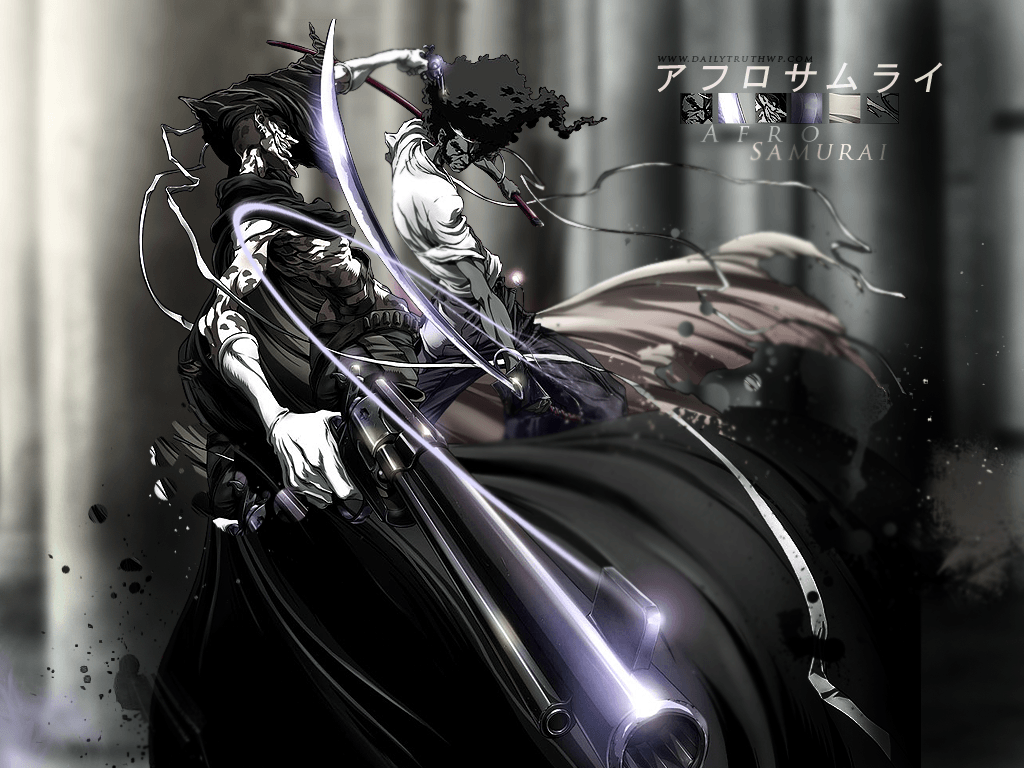 1024x768 Afro Samurai. Warriors Way. Afro samurai, Samurai
