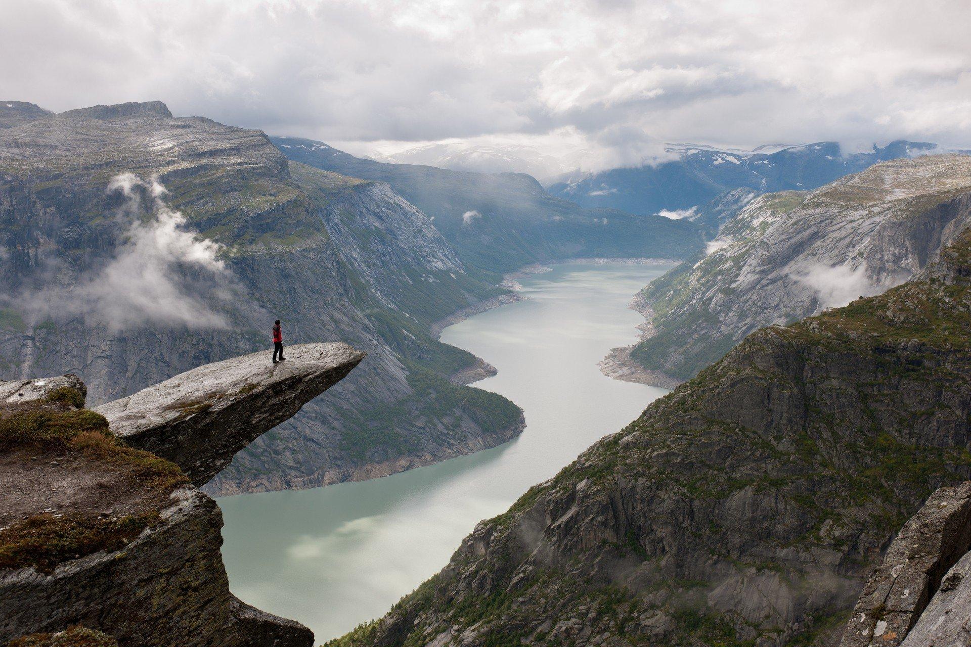 1920x1280 Norway, Fjord, Trolltunga Wallpaper HD / Desktop and Mobile Background