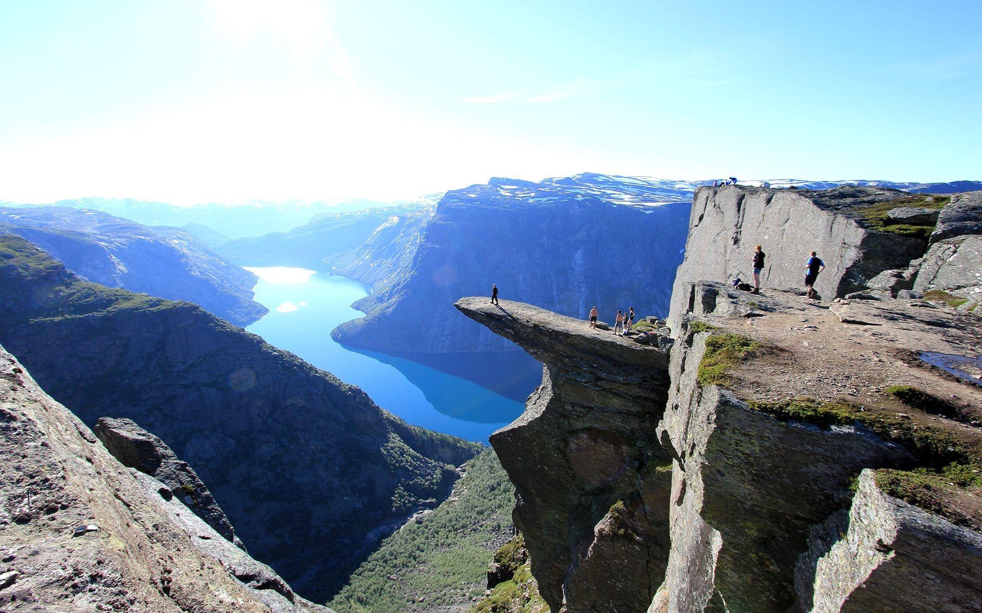 1920x1200 Trolltunga Odda Norway Landscape HD Wallpaper. Norway landscape, Norway places to visit, World of wanderlust