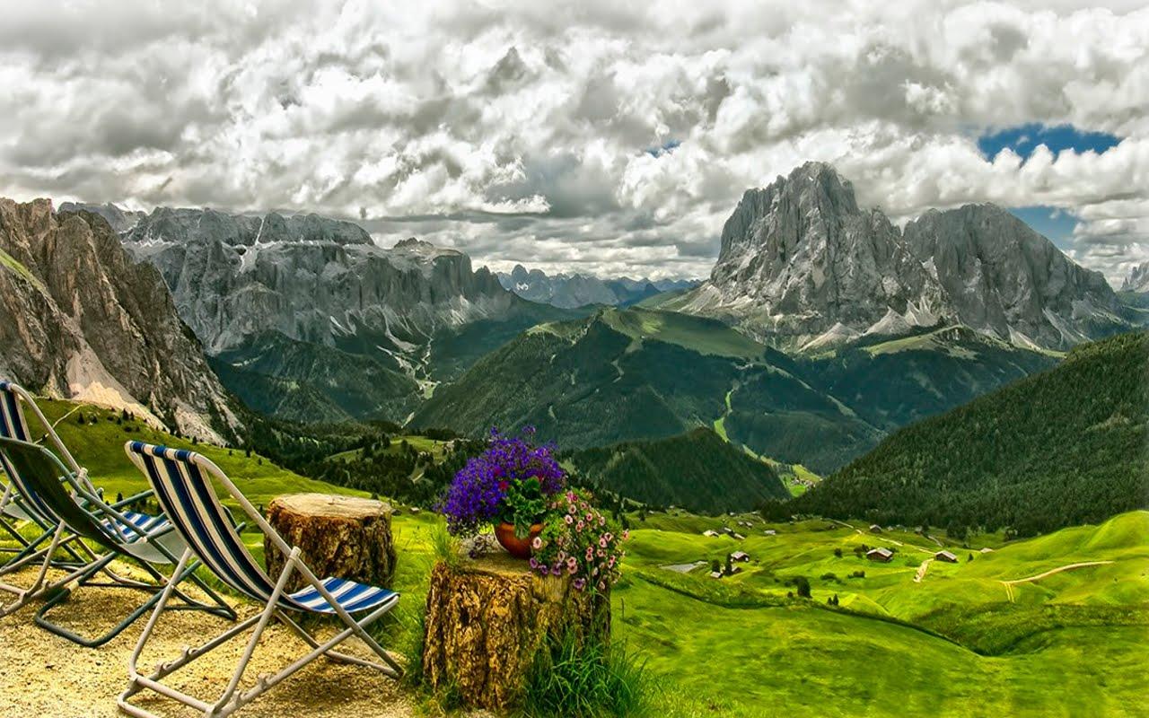 1280x800 Spring Mountain Laptop Wallpaper