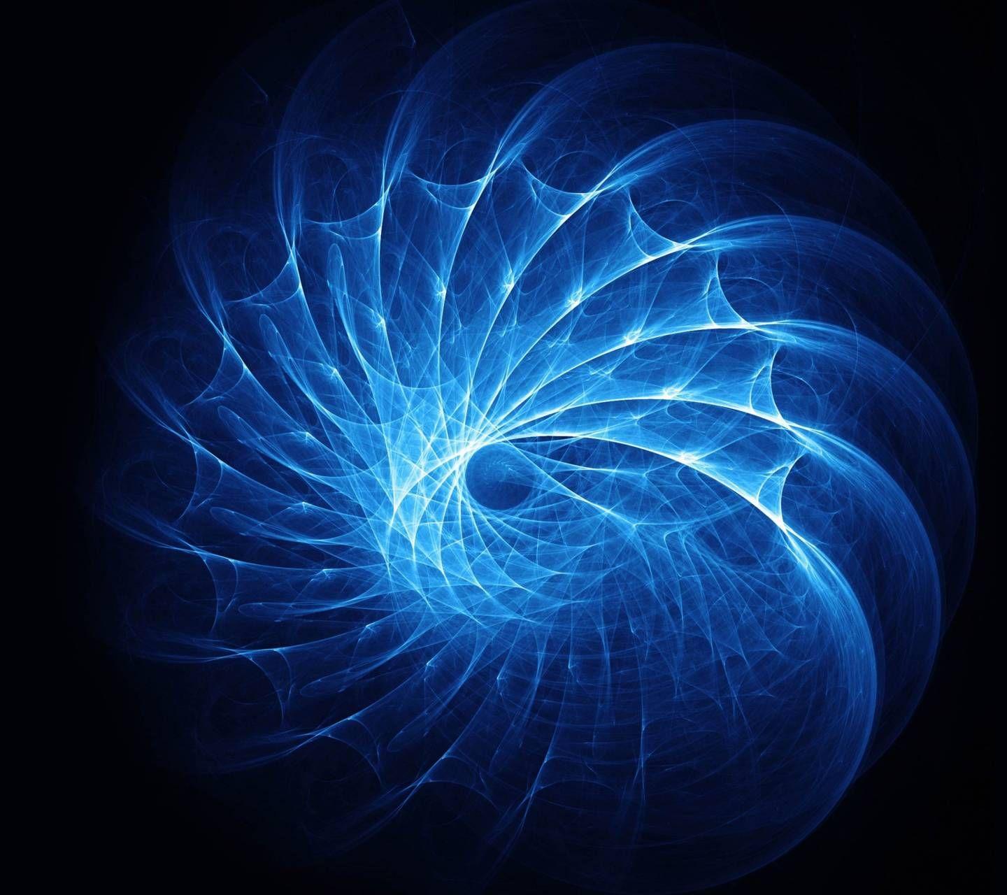 1440x1280 Download Abstract Blue Swirl Wallpaper by JD_Bowers now. Browse millions of popular abstra. Black background wallpaper, Circle art, Abstract
