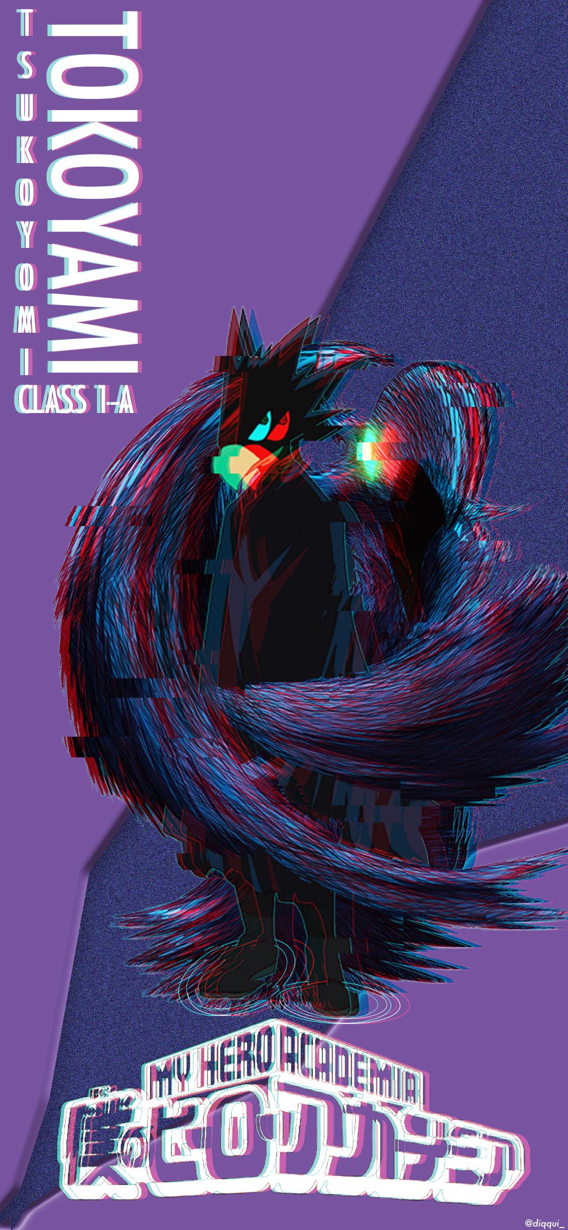 1125x2436 Tokoyami doesn't get enough love, so I made a wallpaper of him!: BokuNoHeroAcademia
