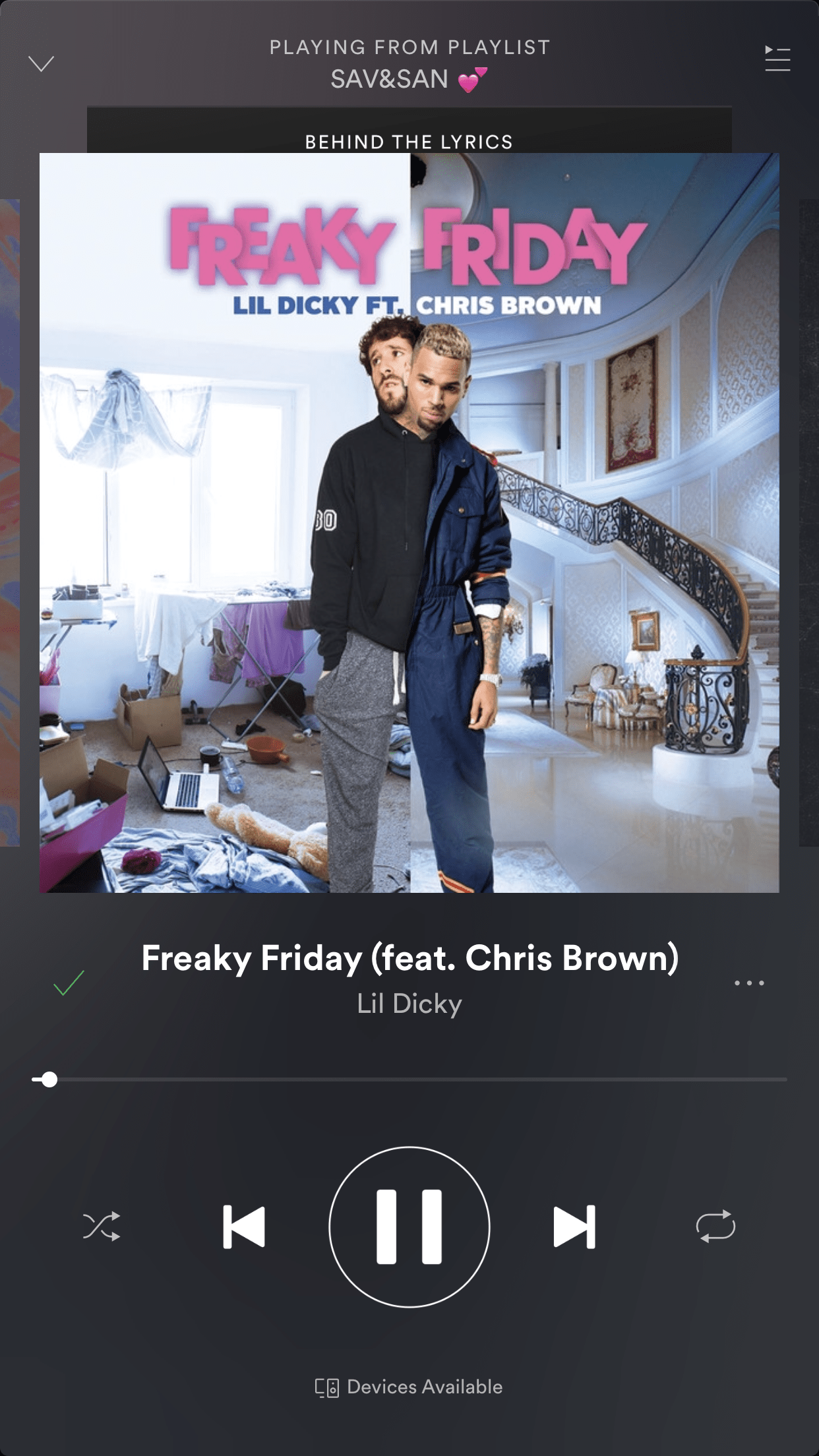 1242x2208 freaky friday.. Lil Dicky ft. Chris Brown