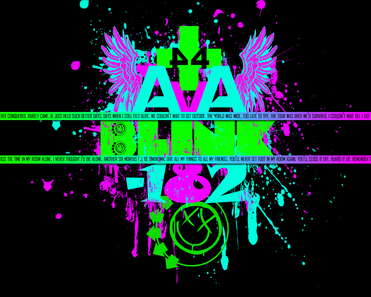 1280x1024 Blink 182 Background