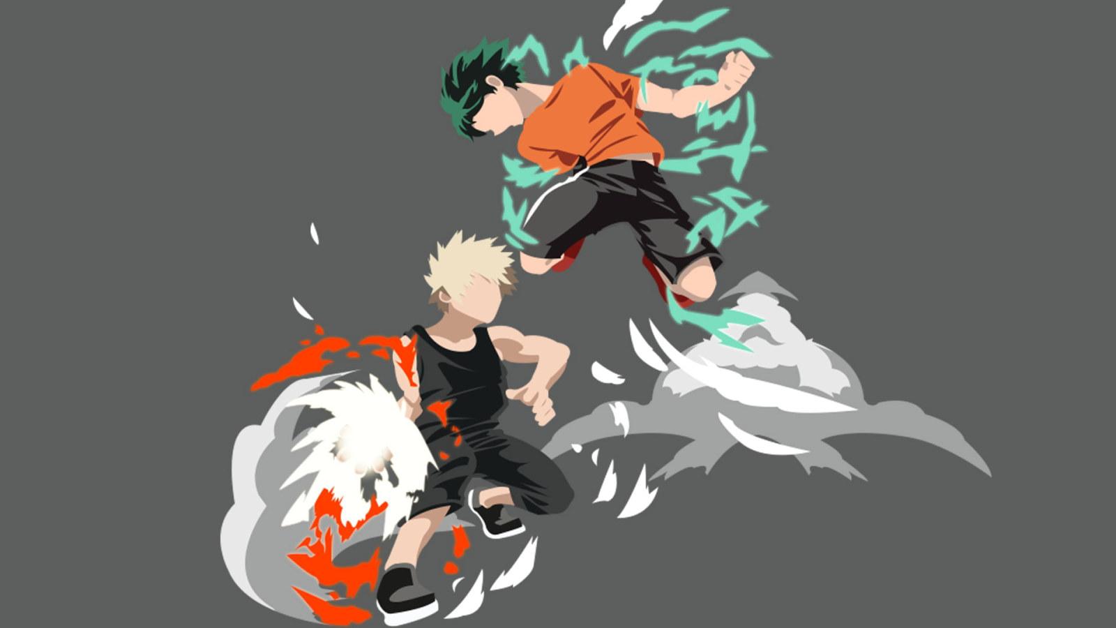 1600x900 Wallpaper Anime, My Hero Academia, Izuku Midoriya, Katsuki • Wallpaper For You HD Wallpaper For Desktop & Mobile