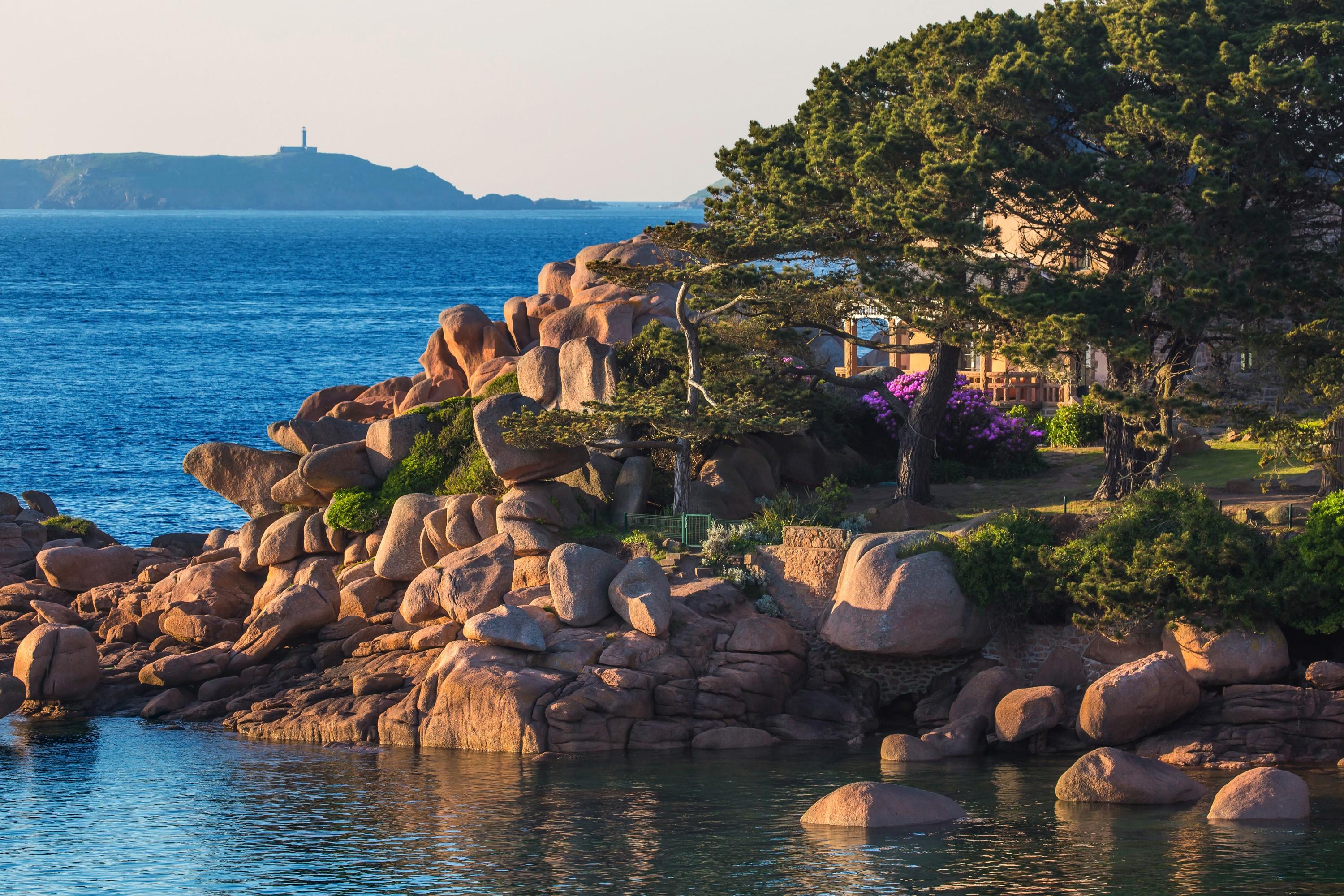 3000x2000 Saint Guirec Brittany, France, Coast, Stones. Mocah HD Wallpaper