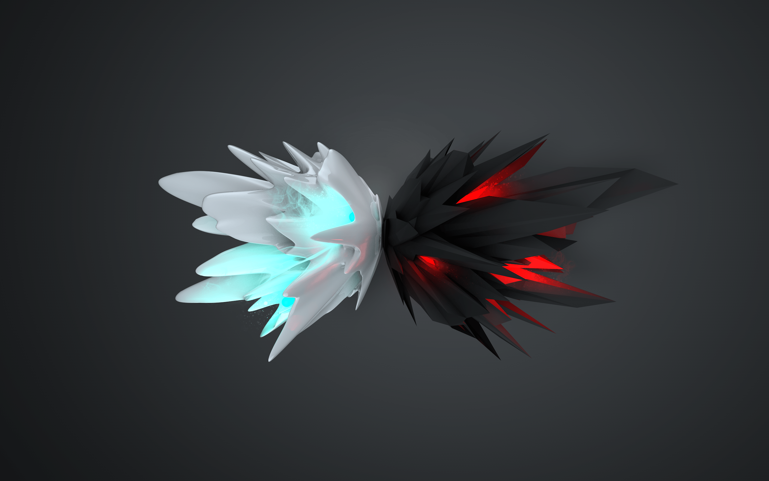 2560x1600 Black And White Crystals Wallpaper 18783 And White Shards HD Wallpaper