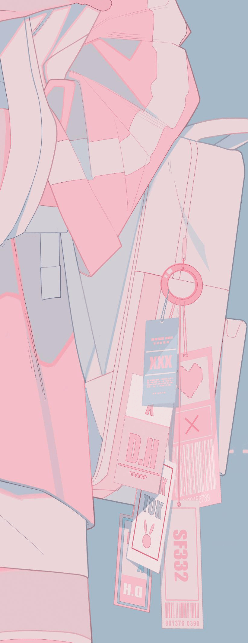 822x2130 INPLICK on Twitter. Pink wallpaper anime, Pink wallpaper kawaii, Pastel pink wallpaper