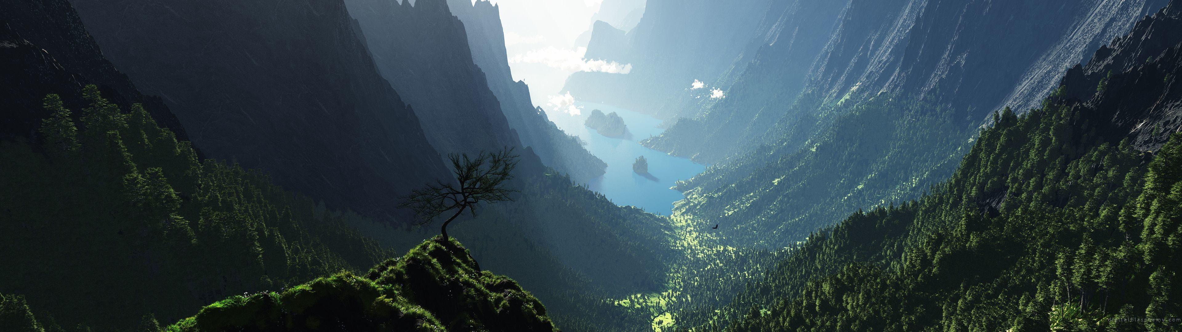 3840x1080 HD Dual Monitor Wallpaper 1080p